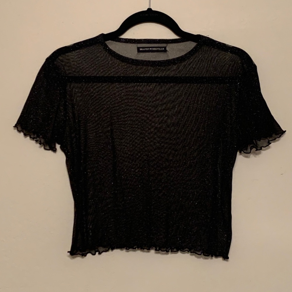 Sheer shimmer shirt